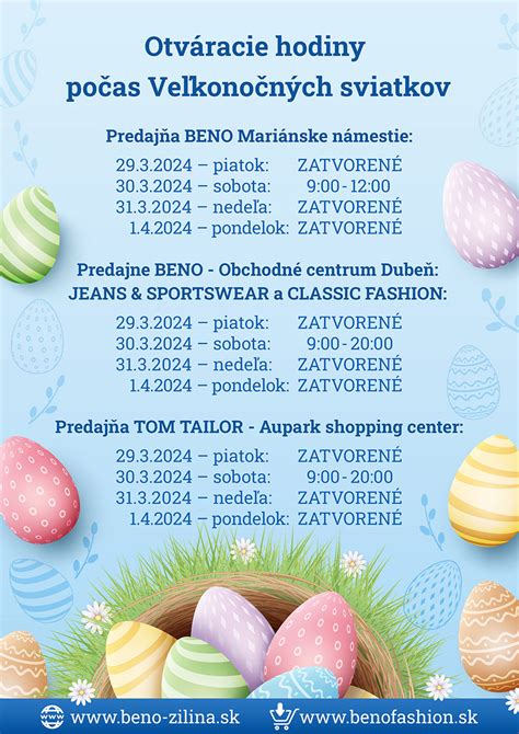Otváracie hodiny obchodov počas Veľkej Noci