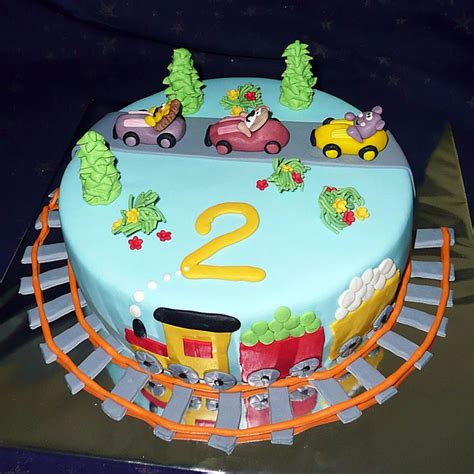 Torta pre chlapca s motívom vláčika alebo safari