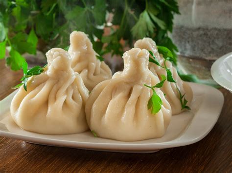 Servírované gruzínske chinkali