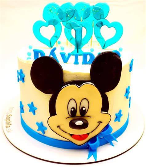 Detská torta s motívom Mickey Mouse