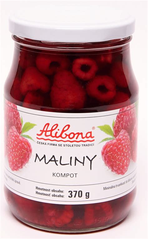 Maliny a malinový kompót