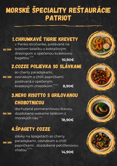 Príklady log pre rôzne typy reštaurácií (morské plody, pizza, mexická kuchyňa)