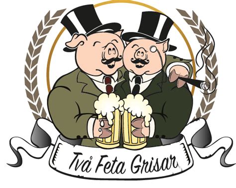 Logo pivovaru Två Feta Grisar
