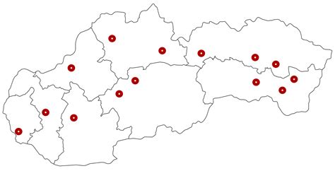 Mapa odberných miest