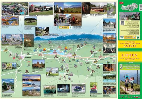 Mapa regiónu Liptov s vyznačenou Liptovskou Osadou