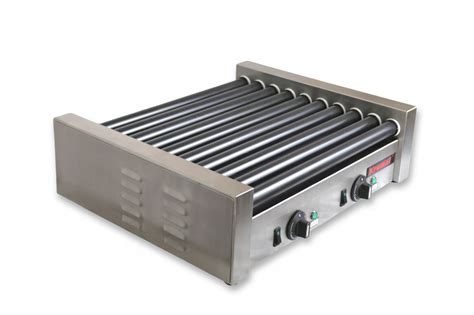 Detailný pohľad na ovládací panel elektrického grilu na párky