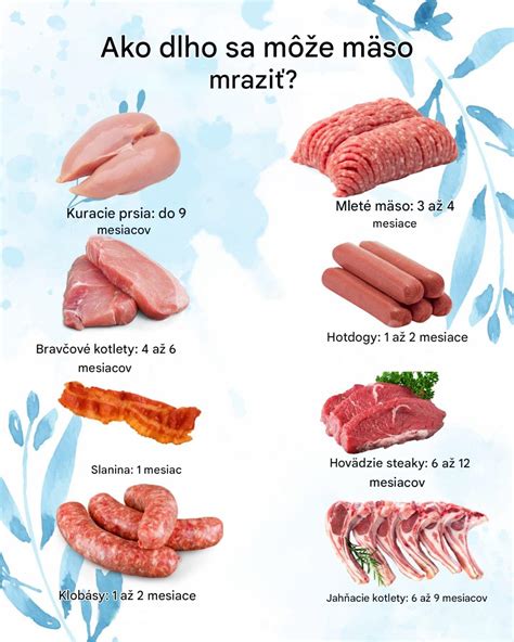 mrazené mäso vo vreckách v mrazničke