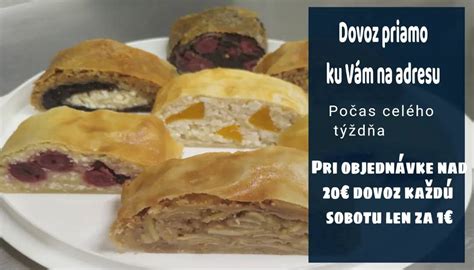 Detailný záber na vnútornú plnku štrúdle