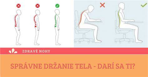 Správne a chybné držanie tela