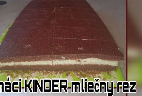 Domáci Kinder mliečny rez na tanieri