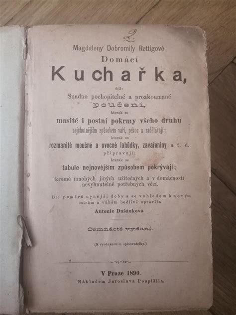 Historická kuchárska kniha Magdaleny Dobromily Rettigovej