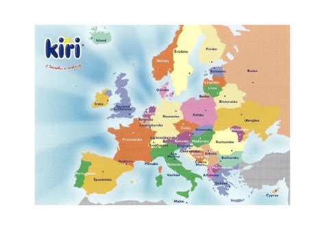 Mapa Európy s vyznačenými prevádzkami Soupculture