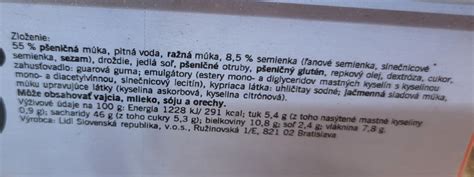 Nutričné hodnoty celozrnnej tortilly Lidl