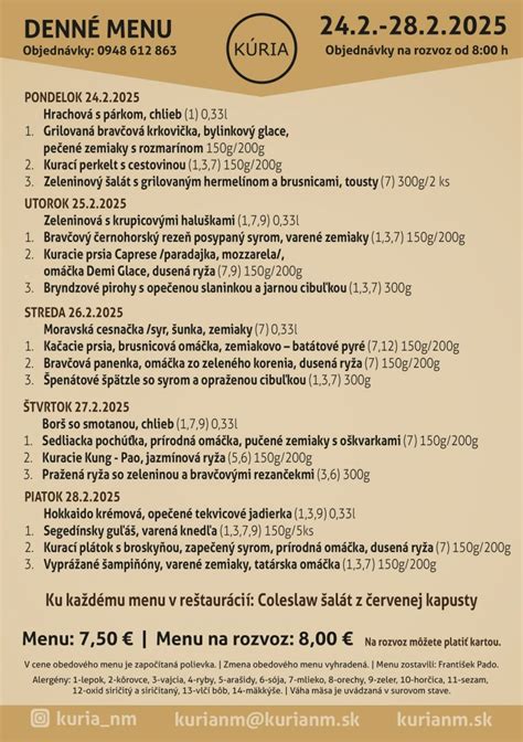 pestré denné menu na tanieri
