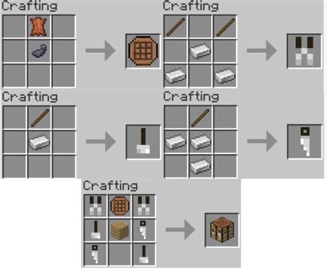 Crafting table v Minecrafte