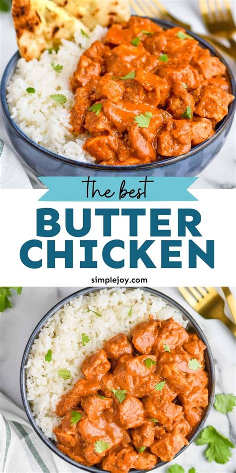 Butter Chicken podávané s naanom