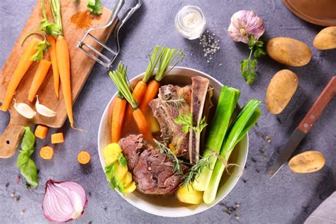 Fotografia ingrediencií na hovädziu polievku