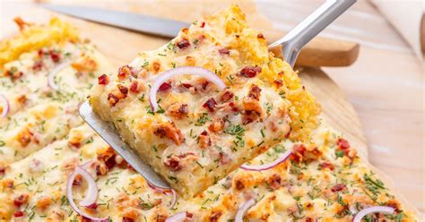 Zemiakový koláč s nátierkou