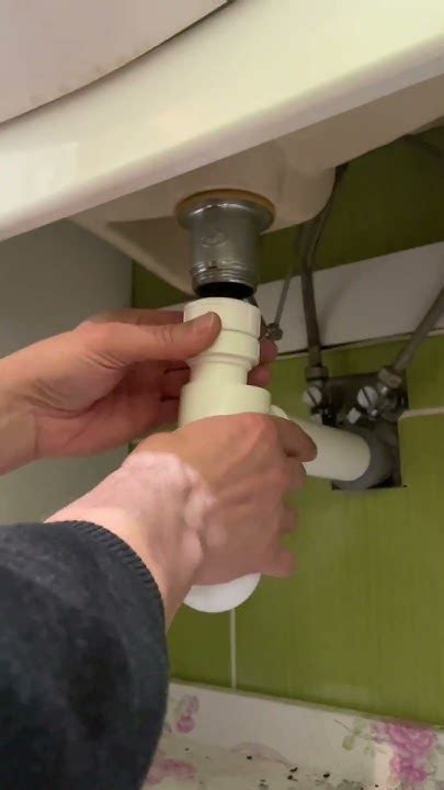 Schéma inštalácie sifónu pod umývadlom