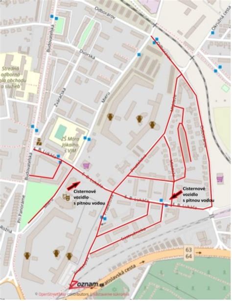 Mapa ulice Majstrovská v Komárne s vyznačenou reštauráciou Délicatesse