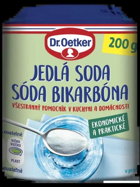 Balenie sódy bikarbóny s popisom chemického zloženia