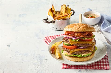 Poskladaný domáci burger