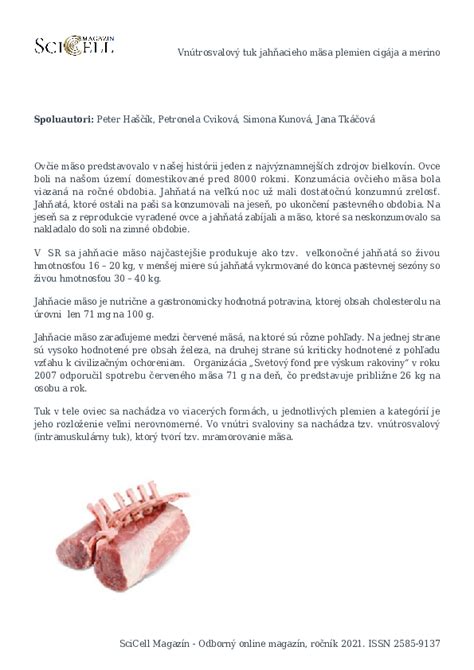 Výber kvalitného jahňacieho mäsa