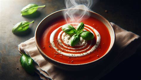 Luxusná paradajková polievka v steakovej reštaurácii