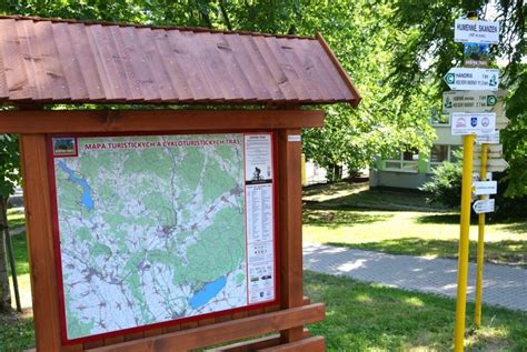 Mapa turistických trás v okolí Čertovej pece