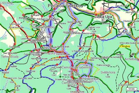 Mapa Muránskej planiny a turistické trasy