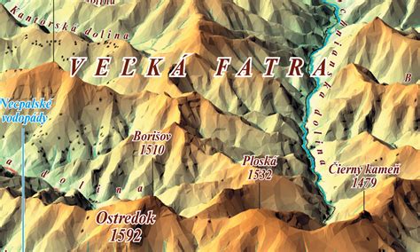 Mapa Peru s vyznačenou oblasťou Ánd