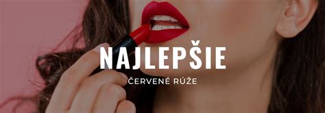 červený rúž na pery pre brunetku