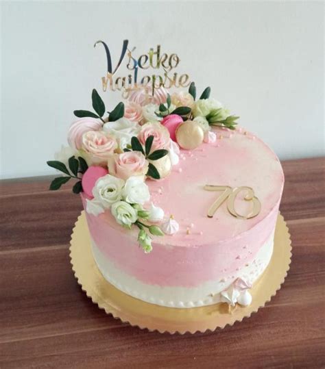 Torta so živými kvetmi