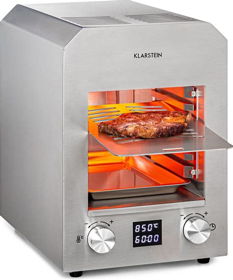 Obrázok kontaktného grilu Klarstein Buffalogril 10031631 s grilovaným jedlom