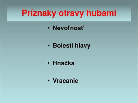 Príznaky otravy hubami: grafika