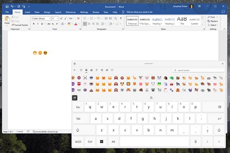 Tabuľka emoji vo Windows 11