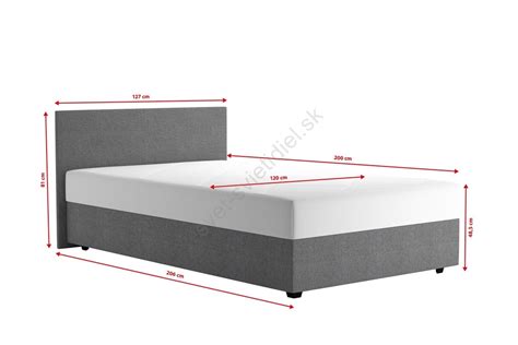 Dizajnérsky návrh spálne s posteľou 120x200 cm s úložným priestorom