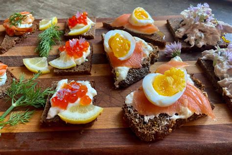 tradičný dánsky smørrebrød
