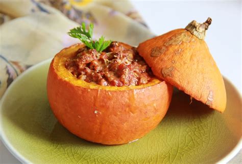 Plnená tekvica Hokkaido s mletým mäsom