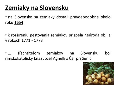 Vývoj spotreby zemiakov na Slovensku