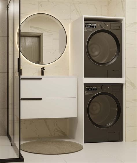 Pohľad na úzku práčku Electrolux EWS6426WC v malej kúpeľni