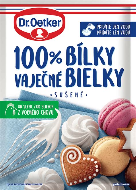 Zamrazené vaječné bielky v malých nádobách
