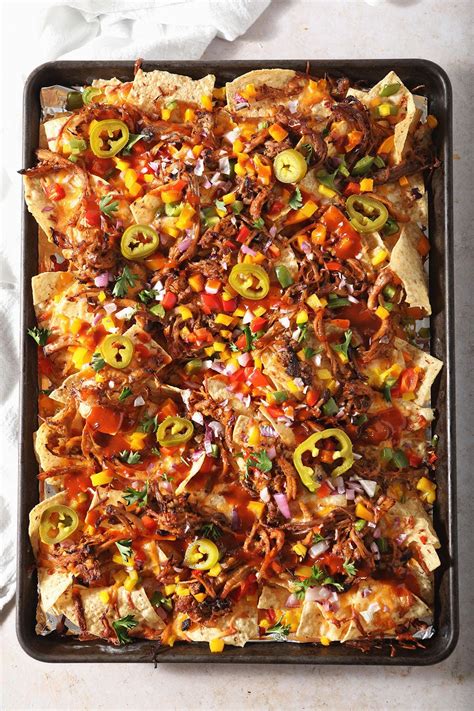Ingrediencie na BBQ nachos