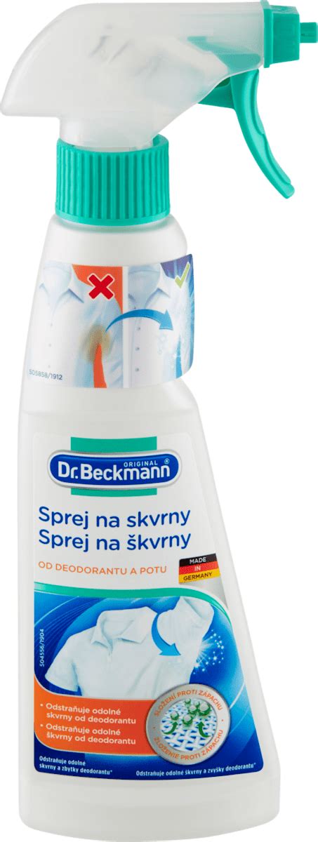 Fľaša čistiaceho prostriedku Dr. Beckmann na škvrny