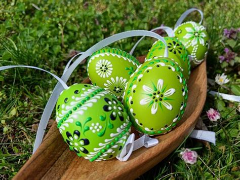 Tradičné zdobené veľkonočné vajcia