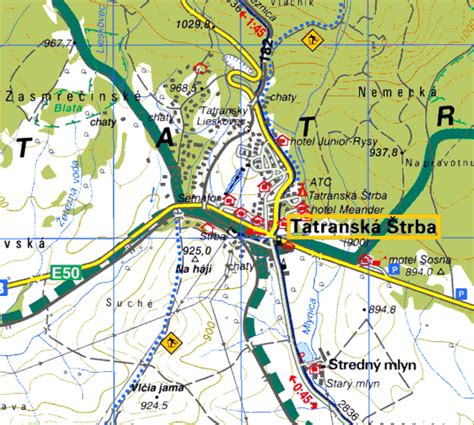 Mapa: Tatranská Štrba