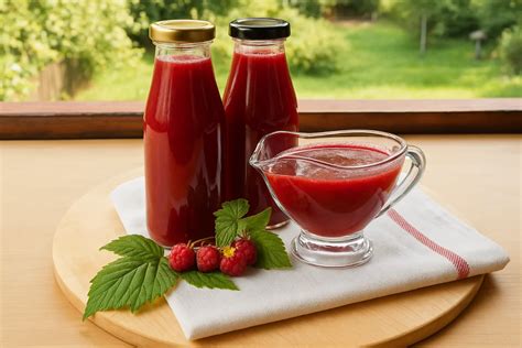 Domáci ríbezľovo-malinový sirup