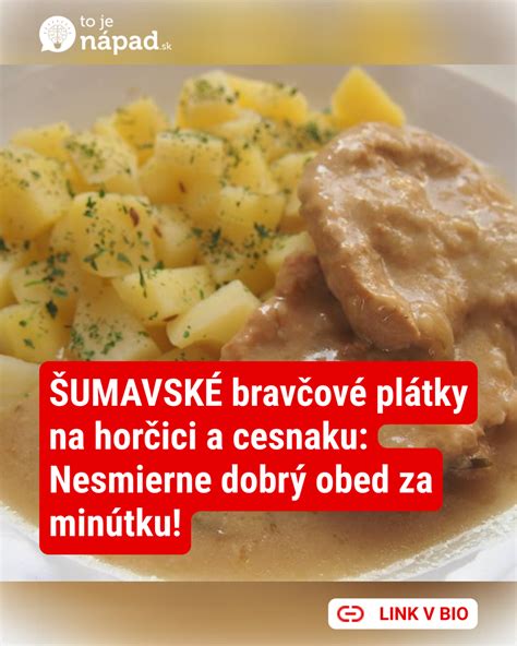 Taniere s bravčovými plátkami na horčici a cesnaku s prílohou