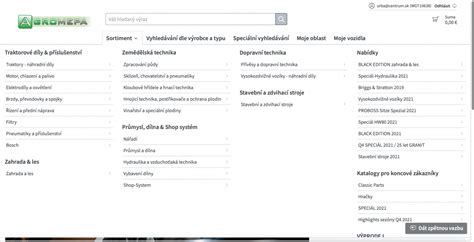 Postup objednávania náhradných dielov online