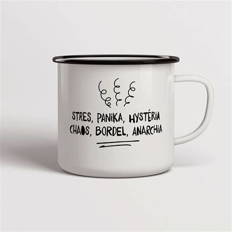 Smaltovaný hrnček s motívom husi